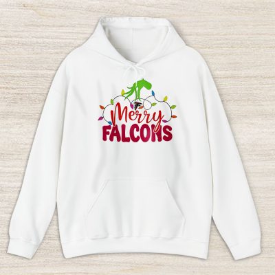 Atlanta Falcons Merry Christmas NFL Gift For Fan Cute Grinch Unisex Hoodie TAS20229