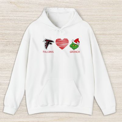 Atlanta Falcons Merry Christmas NFL Gift For Fan Cute Grinch Unisex Hoodie TAS20233