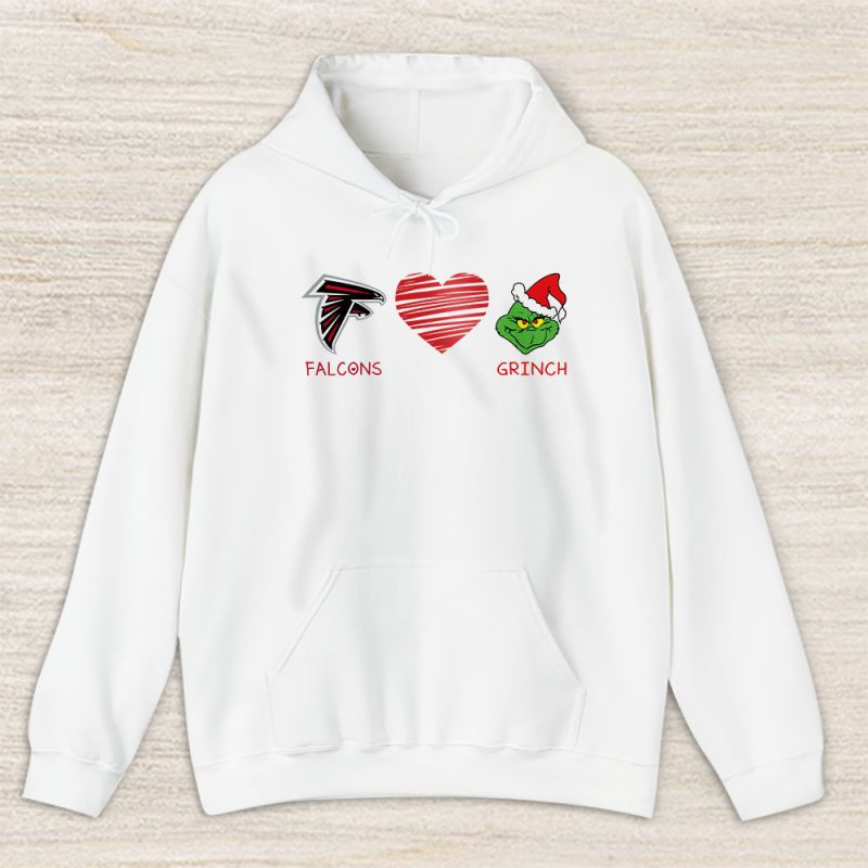 Atlanta Falcons Merry Christmas NFL Gift For Fan Cute Grinch Unisex Hoodie TAS20233