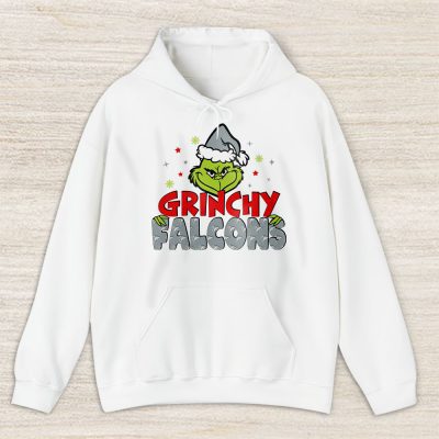 Atlanta Falcons Merry Christmas NFL Gift For Fan Cute Grinch Unisex Hoodie TAS20234