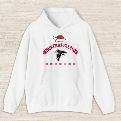 Atlanta Falcons Merry Christmas NFL Gift For Fan Cute Santa Hohoho Unisex Hoodie TAS20235