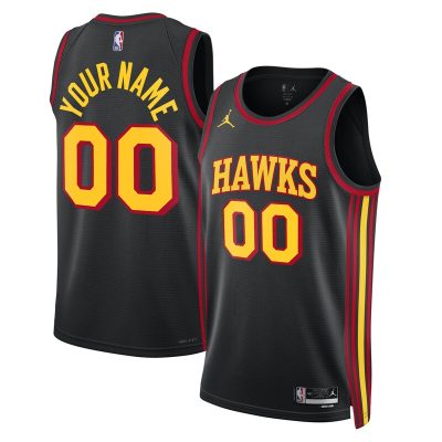 Atlanta Hawks 2022/23 Swingman Custom Jersey - Statement Edition - Black