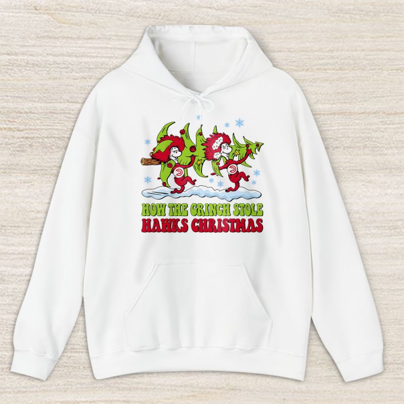 Atlanta Hawks Merry Christmas NBA Gift For Fan Cute Grinch Unisex Hoodie TAS21608