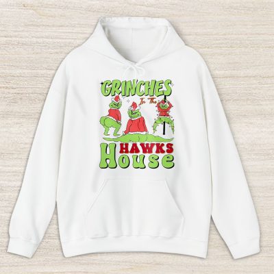 Atlanta Hawks Merry Christmas NBA Gift For Fan Cute Grinch Unisex Hoodie TAS21609