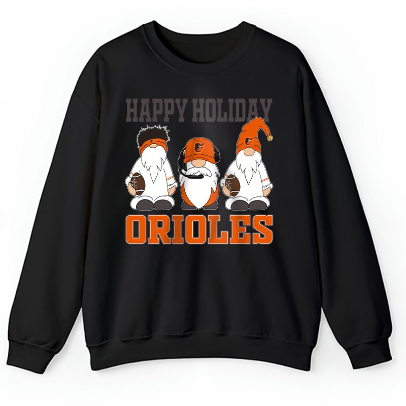 Baltimore Orioles Merry Christmas MLB Gift For Fan Christmas Gnomes Unisex Sweatshirt TAH21307