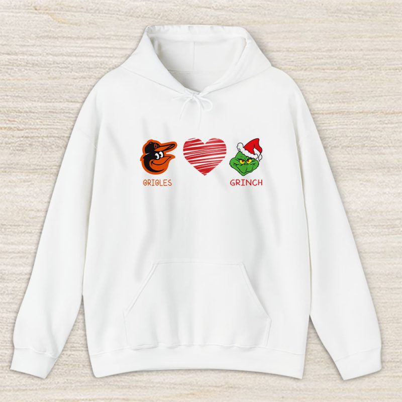 Baltimore Orioles Merry Christmas MLB Gift For Fan Cute Grinch Unisex Hoodie TAS21618