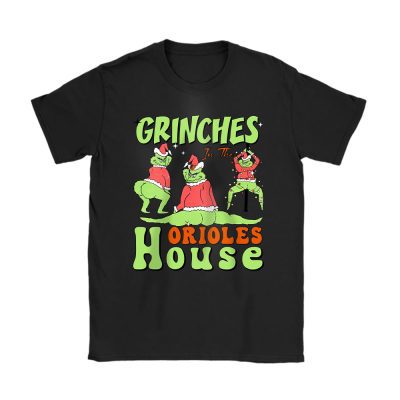 Baltimore Orioles Merry Christmas MLB Gift For Fan Cute Grinch Unisex T-Shirt Cotton Tee TAT21617