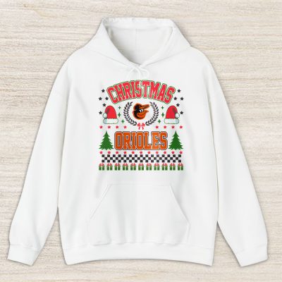 Baltimore Orioles Merry Christmas MLB Gift For Fan Cute Santa Hohoho Unisex Hoodie TAS21619