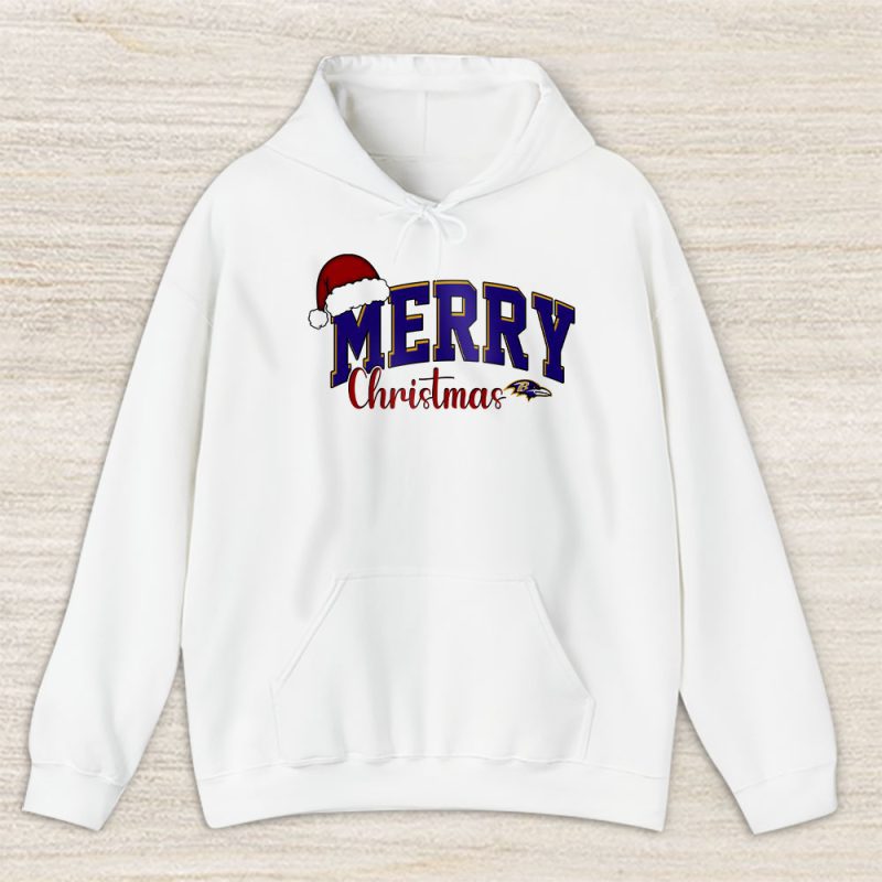 Baltimore Ravens Merry Christmas NFL Gift For Fan Christmas Funny Unisex Hoodie TAS20256