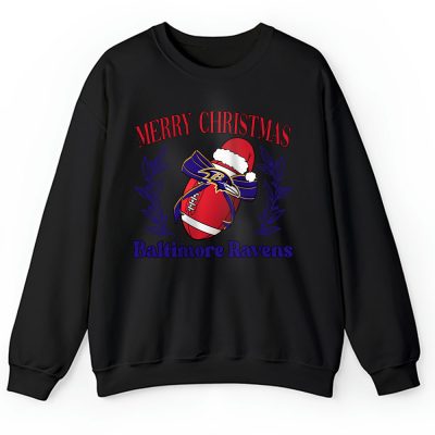 Baltimore Ravens Merry Christmas NFL Gift For Fan Christmas Funny Unisex Sweatshirt TAH20258