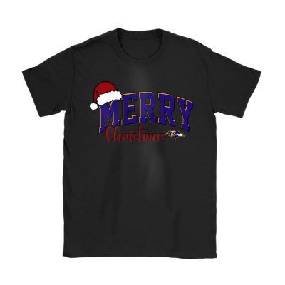 Baltimore Ravens Merry Christmas NFL Gift For Fan Christmas Funny Unisex T-Shirt Cotton Tee TAT20256