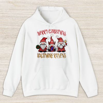 Baltimore Ravens Merry Christmas NFL Gift For Fan Christmas Gnomes Unisex Hoodie TAS20253