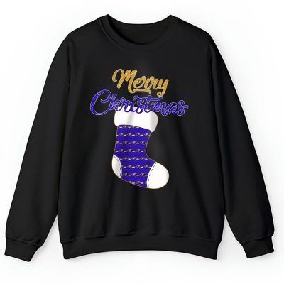 Baltimore Ravens Merry Christmas NFL Gift For Fan Christmas Stocking Unisex Sweatshirt TAH20252