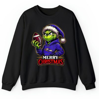 Baltimore Ravens Merry Christmas NFL Gift For Fan Cute Grinc Unisex Sweatshirt TAH20245