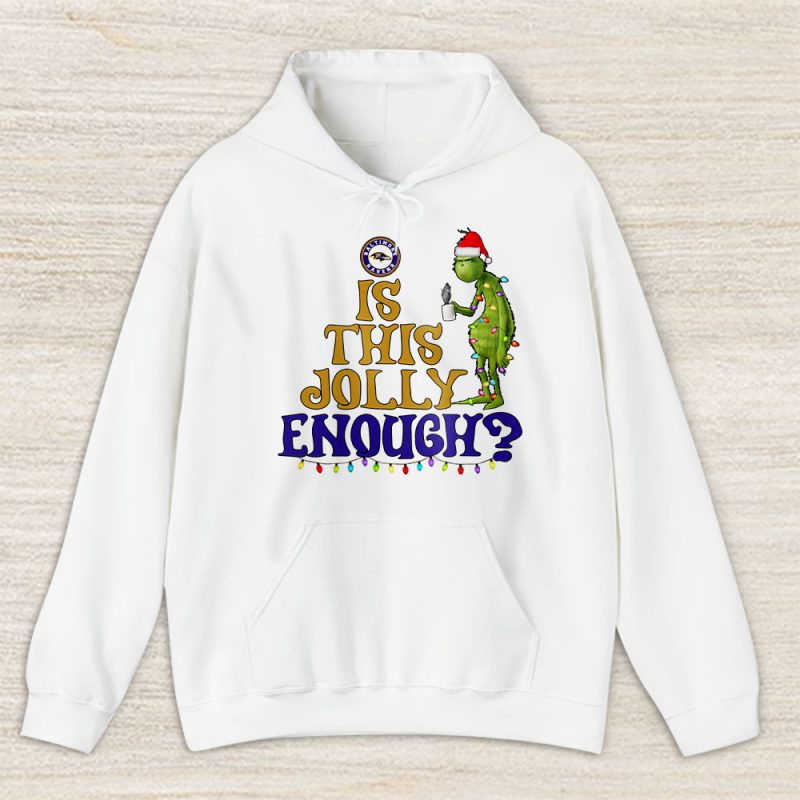 Baltimore Ravens Merry Christmas NFL Gift For Fan Cute Grinch Unisex Hoodie TAS20259