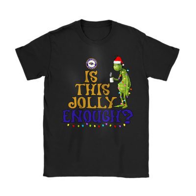 Baltimore Ravens Merry Christmas NFL Gift For Fan Cute Grinch Unisex T-Shirt Cotton Tee TAT20259