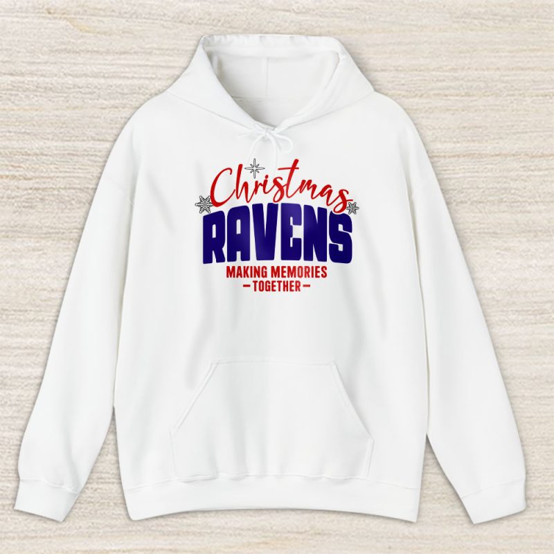 Baltimore Ravens Merry Christmas NFL Gift For Fan Making Memories Together Unisex Hoodie TAS20250