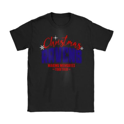 Baltimore Ravens Merry Christmas NFL Gift For Fan Making Memories Together Unisex T-Shirt Cotton Tee TAT20250