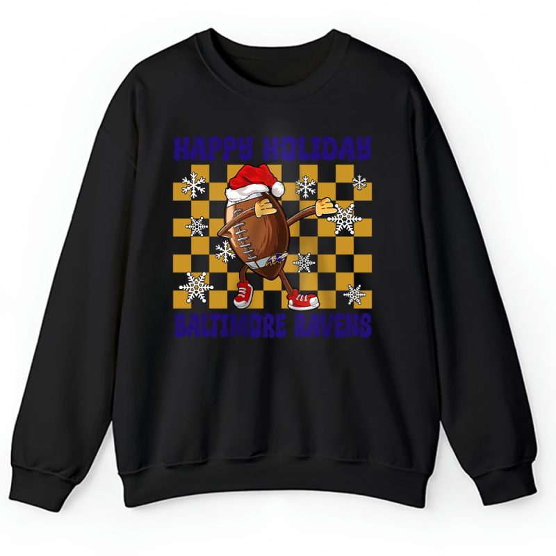 Baltimore Ravens Merry Christmas NFL Gift For Fan Rugby Ball Unisex Sweatshirt TAH20247