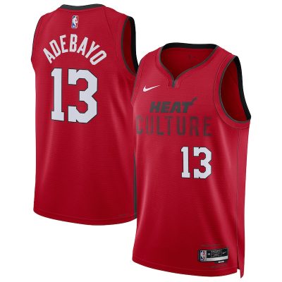 Bam Adebayo Miami Heat Unisex 2024/25 Swingman Player Jersey - City Edition - Red