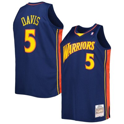 Baron Davis Golden State Warriors Big & Tall Hardwood Classics 2006/07 Swingman Jersey - Navy