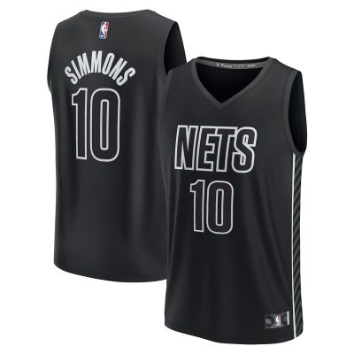 Ben Simmons Brooklyn Nets Fast Break Replica Player Jersey - Statement Edition - Black