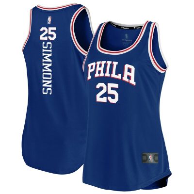 Ben Simmons Philadelphia 76ers Women's Fast Break Team Tank Jersey - Icon Edition - Royal