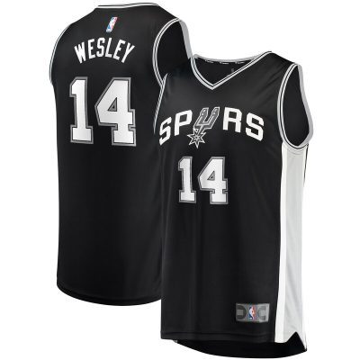 Blake Wesley San Antonio Spurs Fast Break Replica Player Jersey - Icon Edition - Black