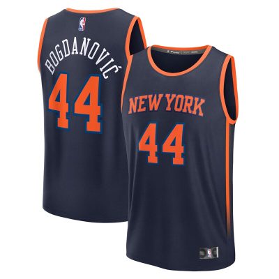 Bojan Bogdanovic New York Knicks Fast Break Player Jersey - Statement Edition - Navy