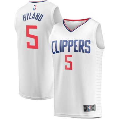 Bones Hyland LA Clippers Youth Fast Break Player Jersey - Association Edition - White