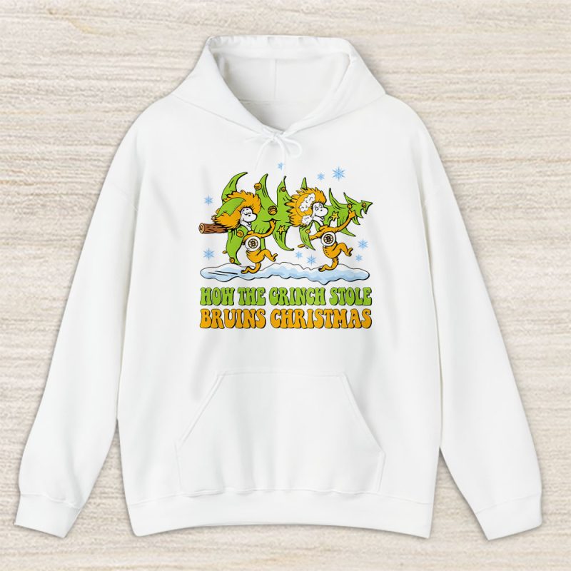 Boston Bruins Merry Christmas NHL Gift For Fan Cute Grinch Unisex Hoodie TAS21624