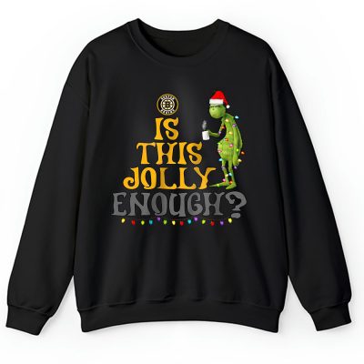 Boston Bruins Merry Christmas NHL Gift For Fan Cute Grinch Unisex Sweatshirt TAH21313