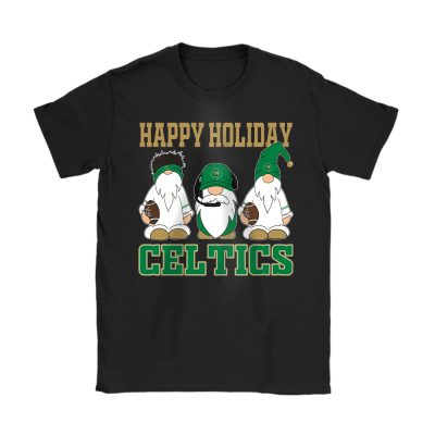 Boston Celtics Merry Christmas NBA Gift For Fan Christmas Gnomes Unisex T-Shirt Cotton Tee TAT21320