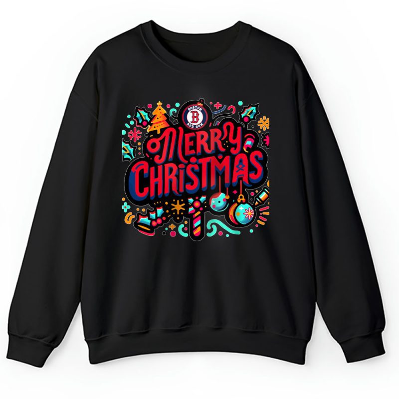 Boston Red Sox Merry Christmas MLB Gift For Fan Christmas Funny Unisex Sweatshirt TAH21321