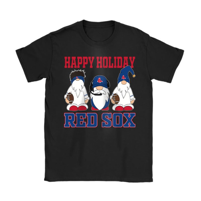 Boston Red Sox Merry Christmas MLB Gift For Fan Christmas Gnomes Unisex T-Shirt Cotton Tee TAT21323