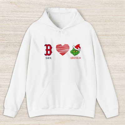 Boston Red Sox Merry Christmas MLB Gift For Fan Cute Grinch Unisex Hoodie TAS21638