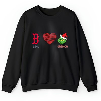 Boston Red Sox Merry Christmas MLB Gift For Fan Cute Grinch Unisex Sweatshirt TAH21638