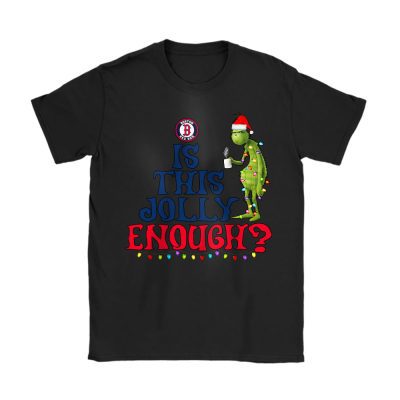 Boston Red Sox Merry Christmas MLB Gift For Fan Cute Grinch Unisex T-Shirt Cotton Tee TAT21322