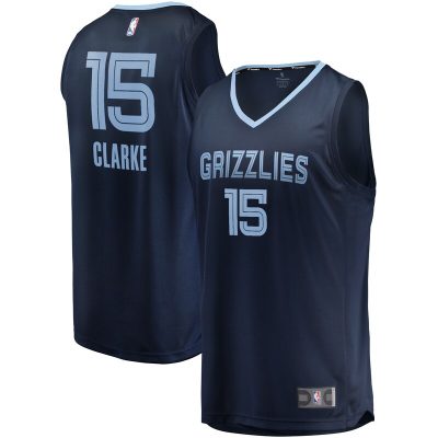 Brandon Clarke Memphis Grizzlies Fast Break Replica Jersey Navy - Icon Edition