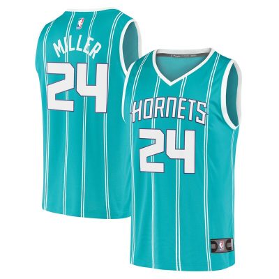 Brandon Miller Charlotte Hornets Fast Break Replica Jersey - Icon Edition - Teal