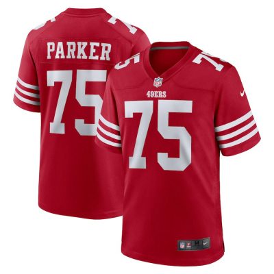 Brandon Parker San Francisco 49ers Team Game Jersey - Scarlet