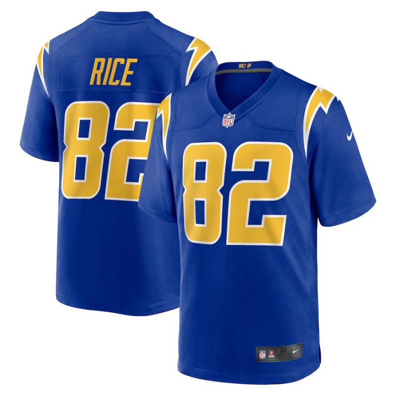 Brenden Rice Los Angeles Chargers 2024 NFL Draft 2nd Alternate Game Player Jersey - Royal