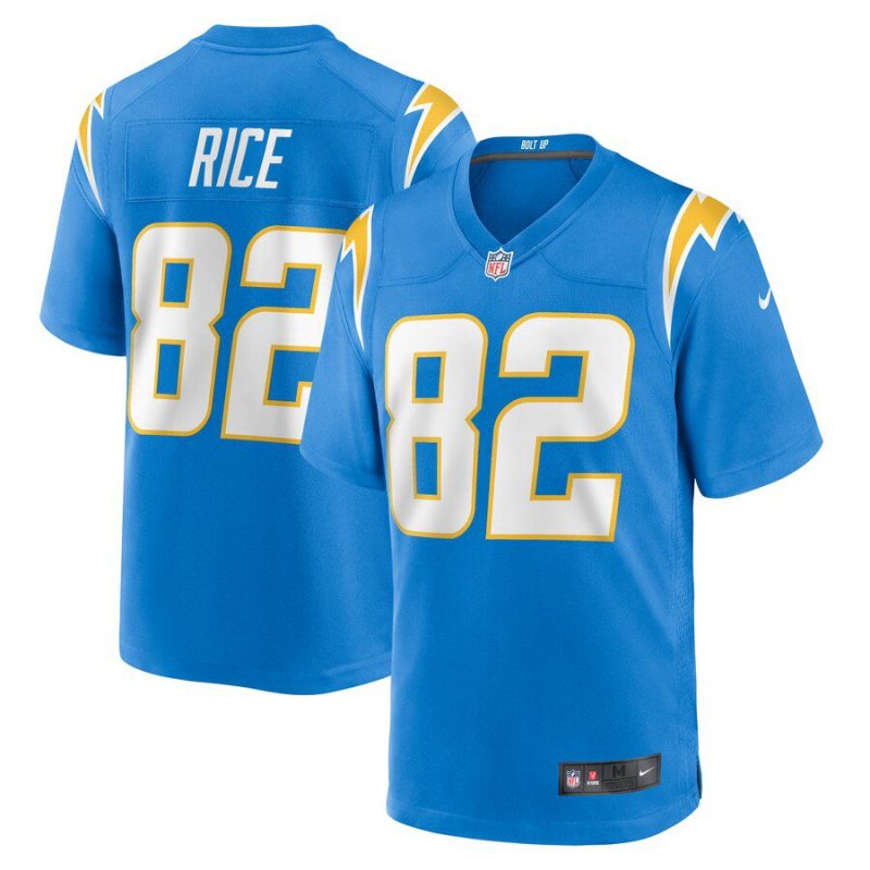 Brenden Rice Los Angeles Chargers Team Game Jersey - Powder Blue