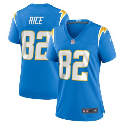 Brenden Rice Los Angeles Chargers Women's Game Jersey - Powder Blue