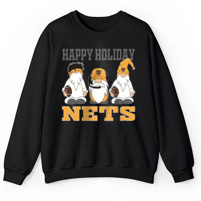 Brooklyn Nets Merry Christmas NBA Gift For Fan Christmas Gnomes Unisex Sweatshirt TAH21317