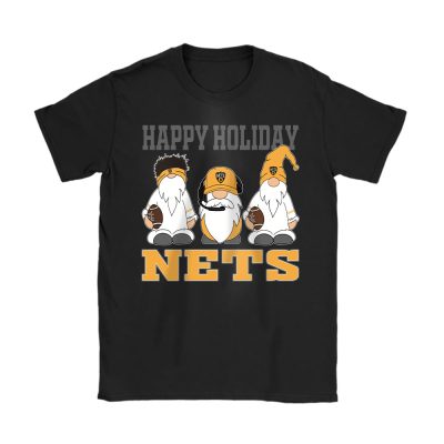 Brooklyn Nets Merry Christmas NBA Gift For Fan Christmas Gnomes Unisex T-Shirt Cotton Tee TAT21317