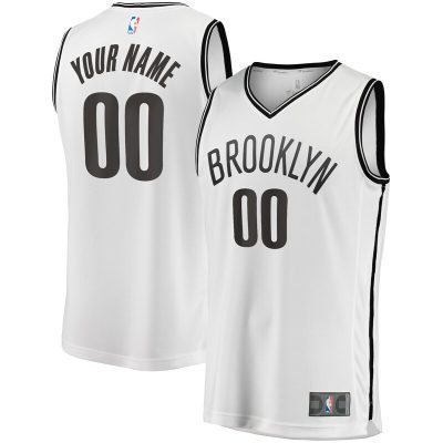 Brooklyn Nets Youth Fast Break Replica Custom Jersey - Association Edition - White