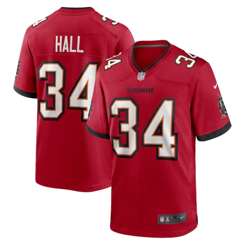 Bryce Hall Tampa Bay Buccaneers Team Game Jersey - Red