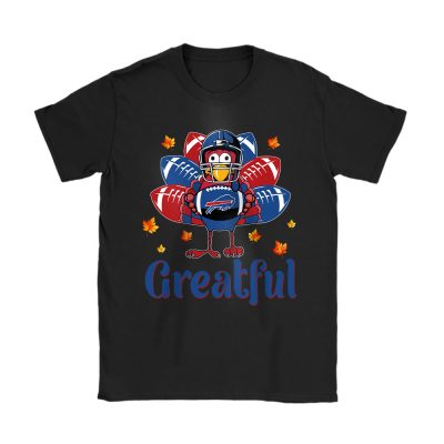 Buffalo Bills Happy Thanksgiving NFL Greatful Bills Team Unisex T-Shirt Cotton Tee TAT17887