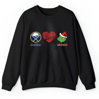 Buffalo Sabres Merry Christmas NHL Gift For Fan Cute Grinch Unisex Sweatshirt TAH21654